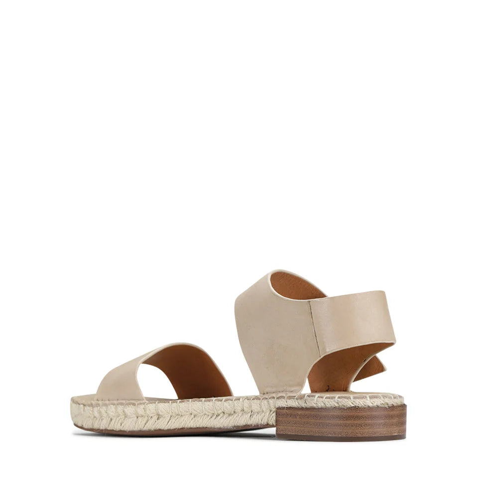 Espy Leather Espadrille Sandals - Ecru.