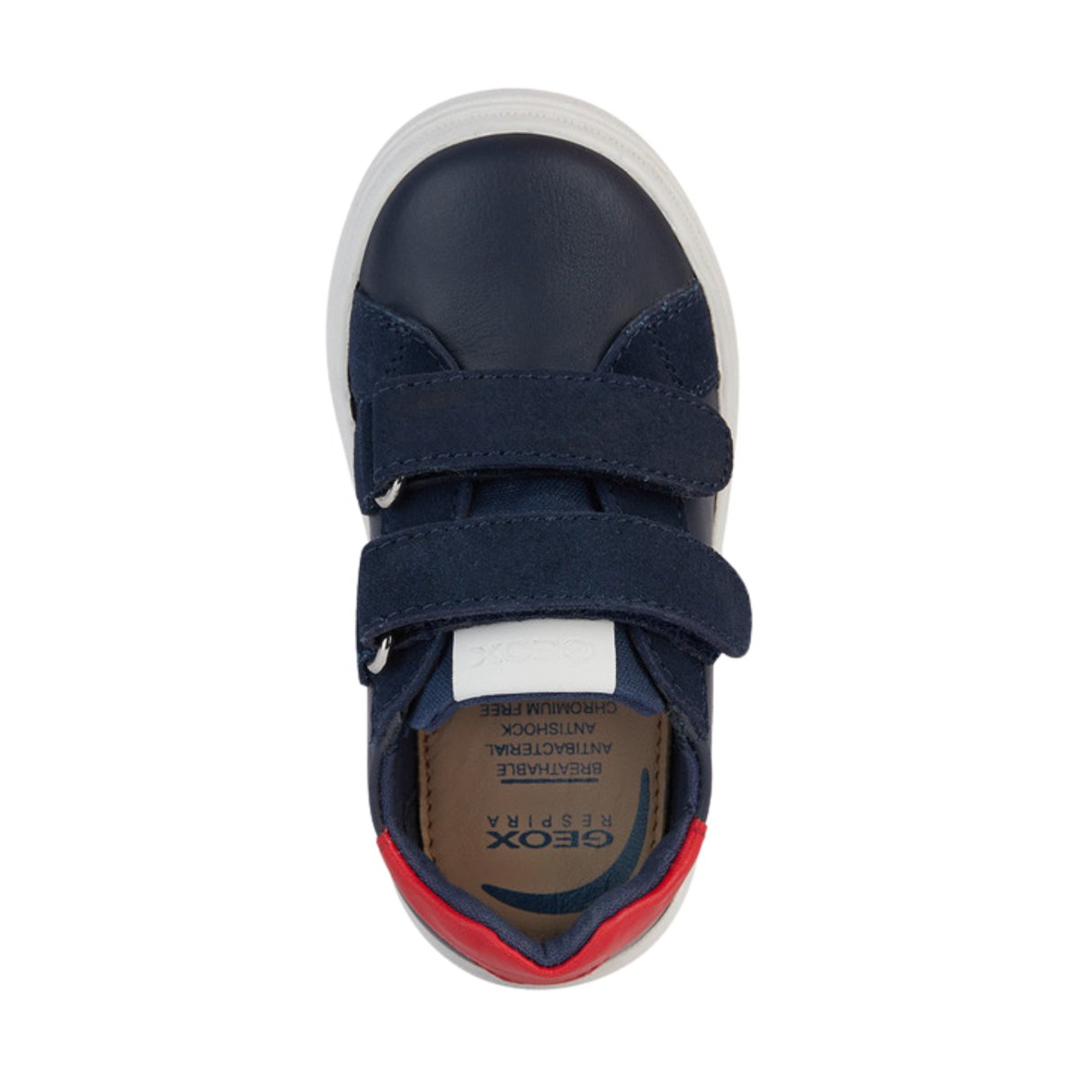 Geox Nashik Navy/Red Leather Toddler Shoes Sizes 24-27