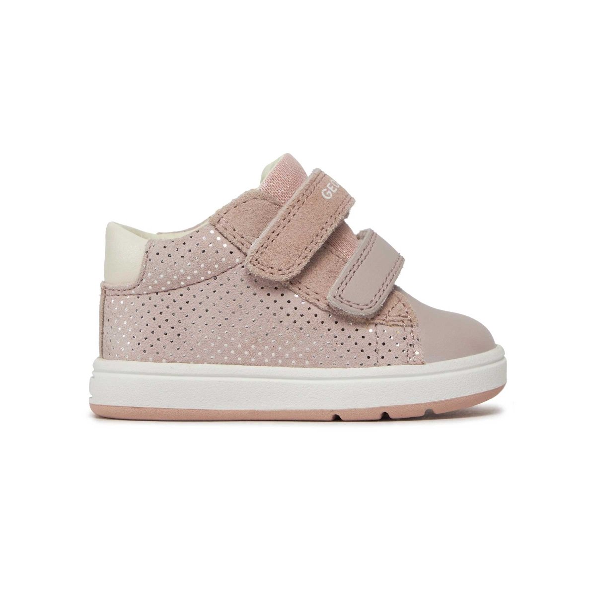 Geox Toddler's Light Rose/White Biglia Shoes (Sizes 21-26)