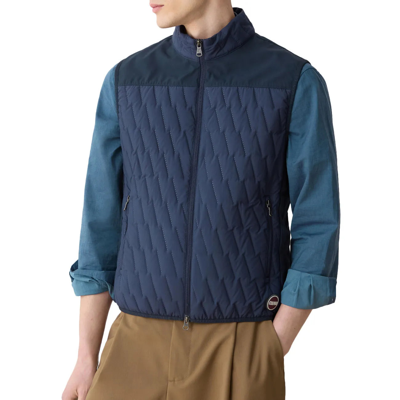 GILET TRAPUNTATO SOFTSHELL Uomo Navy