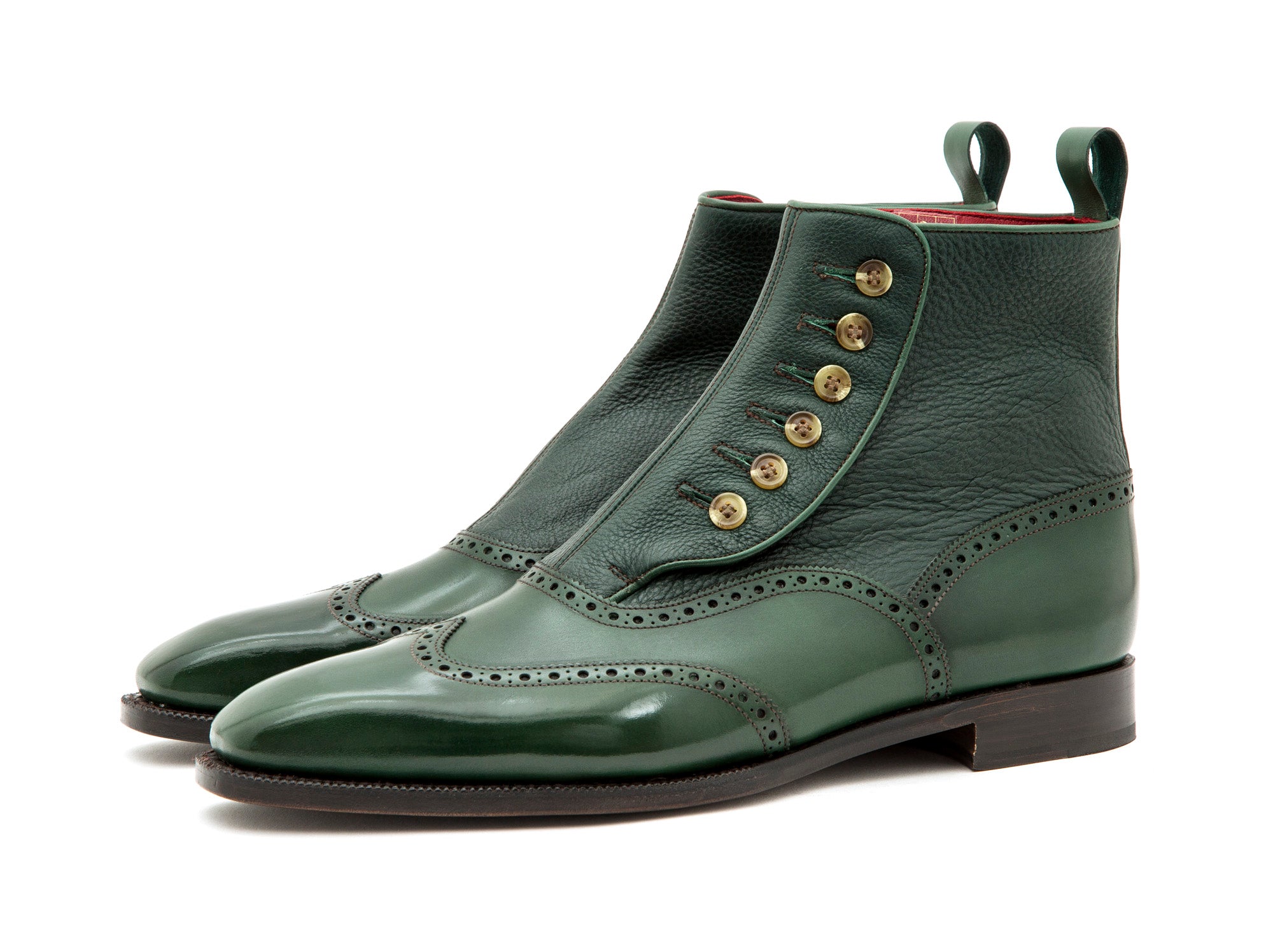 Grandview - MTO Forest Green Calf / Dark Green Soft Grain - MGF Last - Single Leather Sole | Shop Now