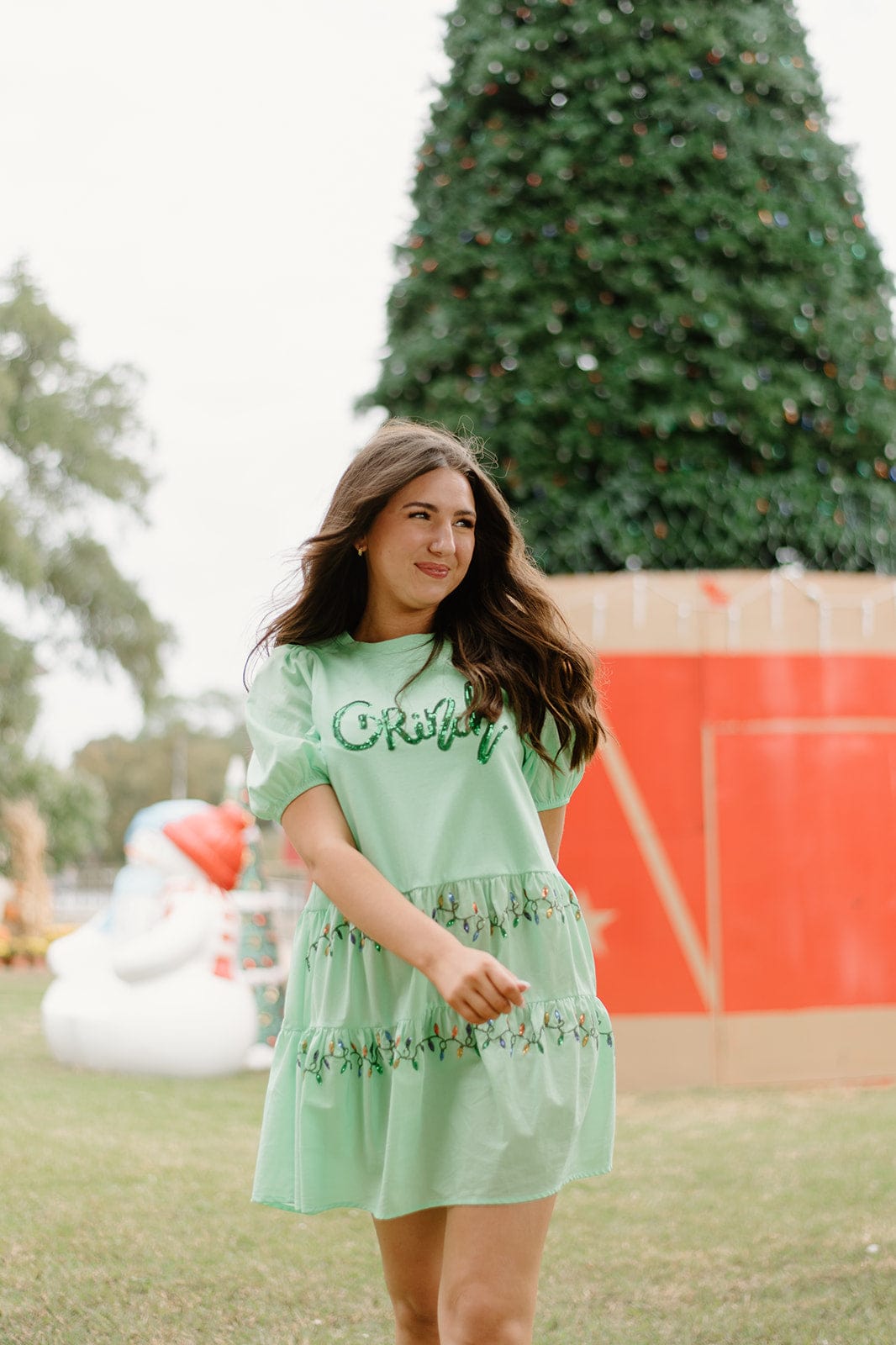 Green Grinch Sequin Dress