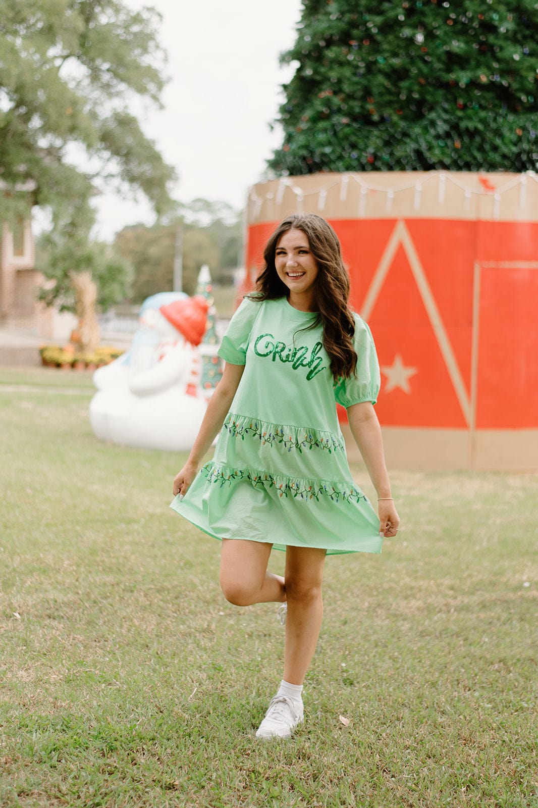 Green Grinch Sequin Dress