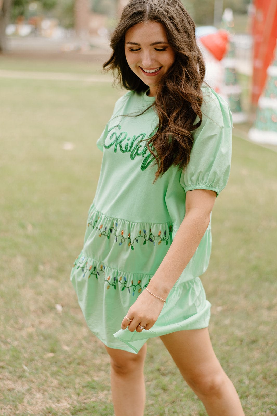 Green Grinch Sequin Dress