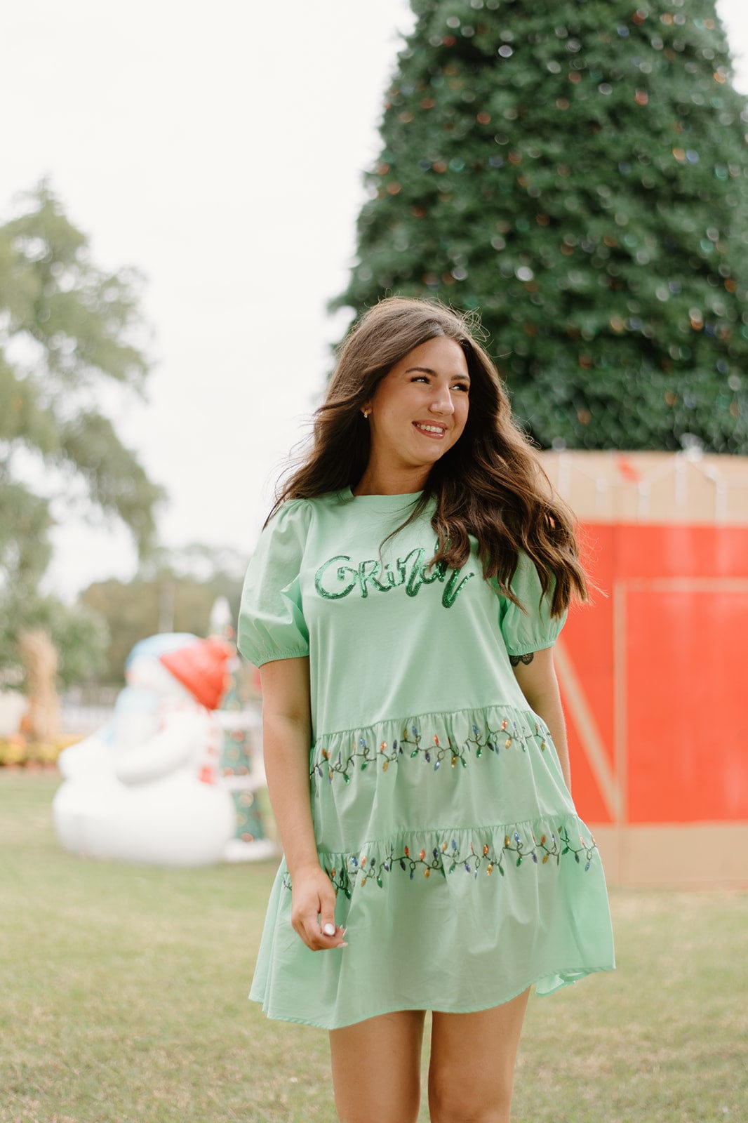 Green Grinch Sequin Dress