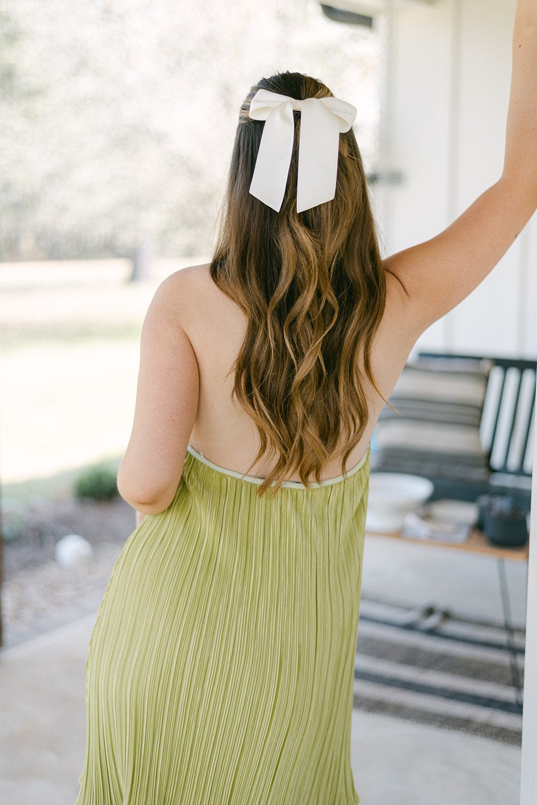 Green Halter Mini Dress