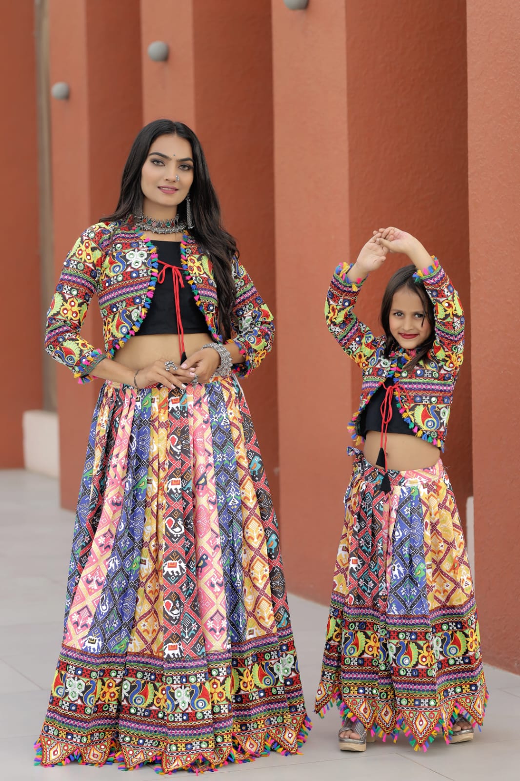 Gujarati Lehenga Combo for Mother Daughter