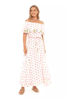 Kalapa Long Dress, Off Shoulder Maxi Dress