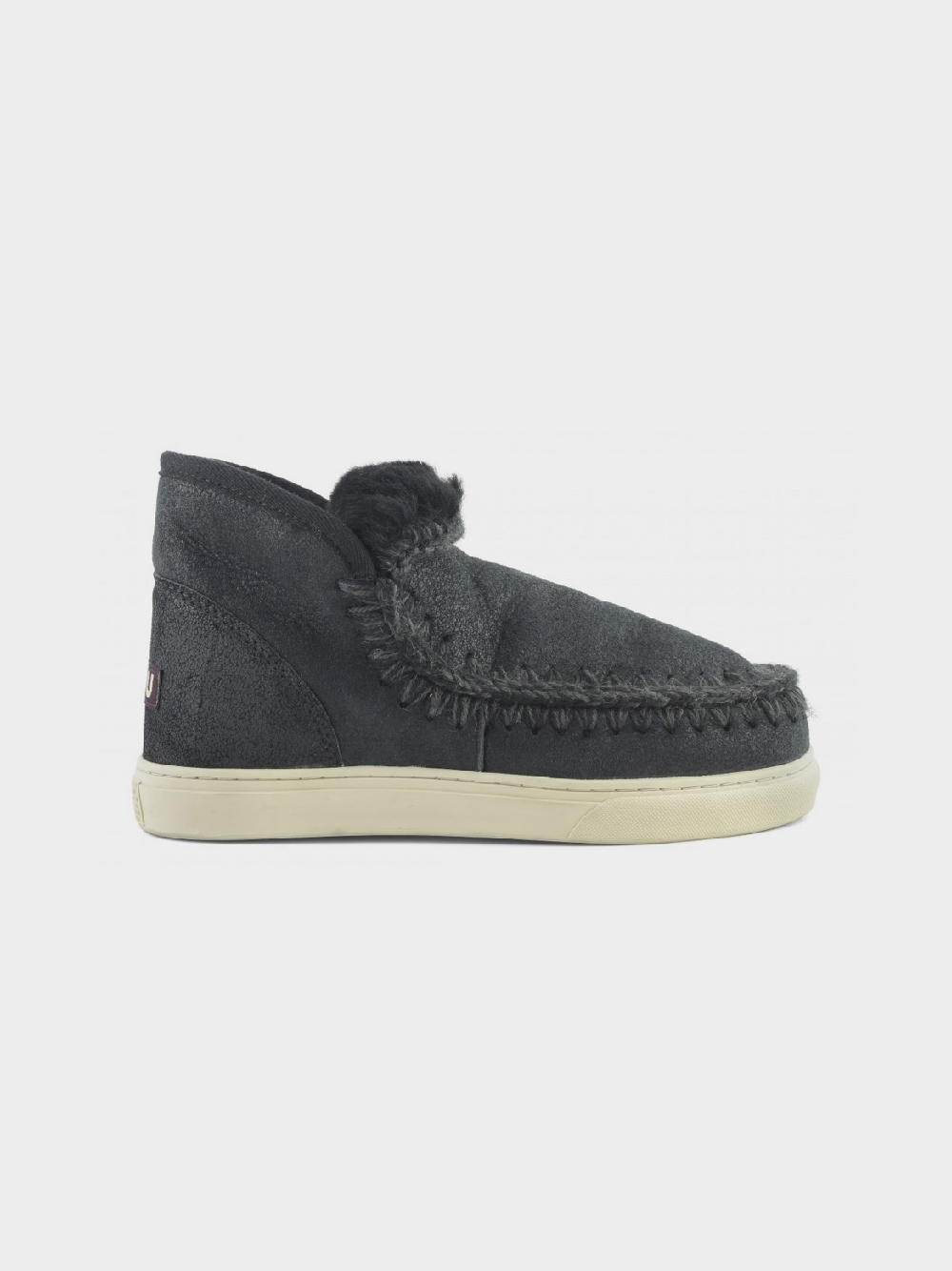 Mou Boots Eskimo Sneaker Cracked Black/Grey