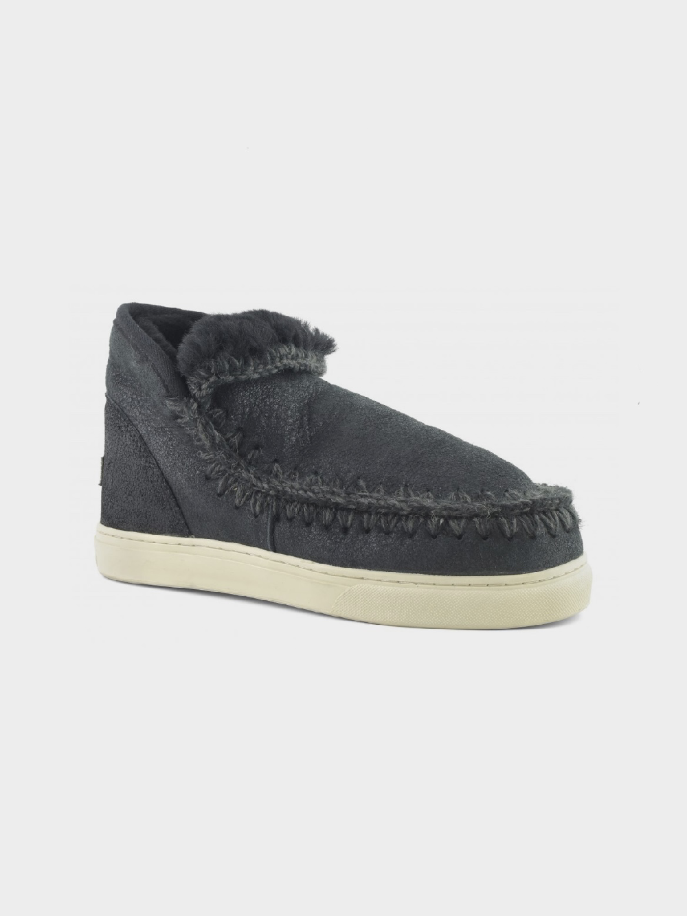 Mou Boots Eskimo Sneaker Cracked Black/Grey