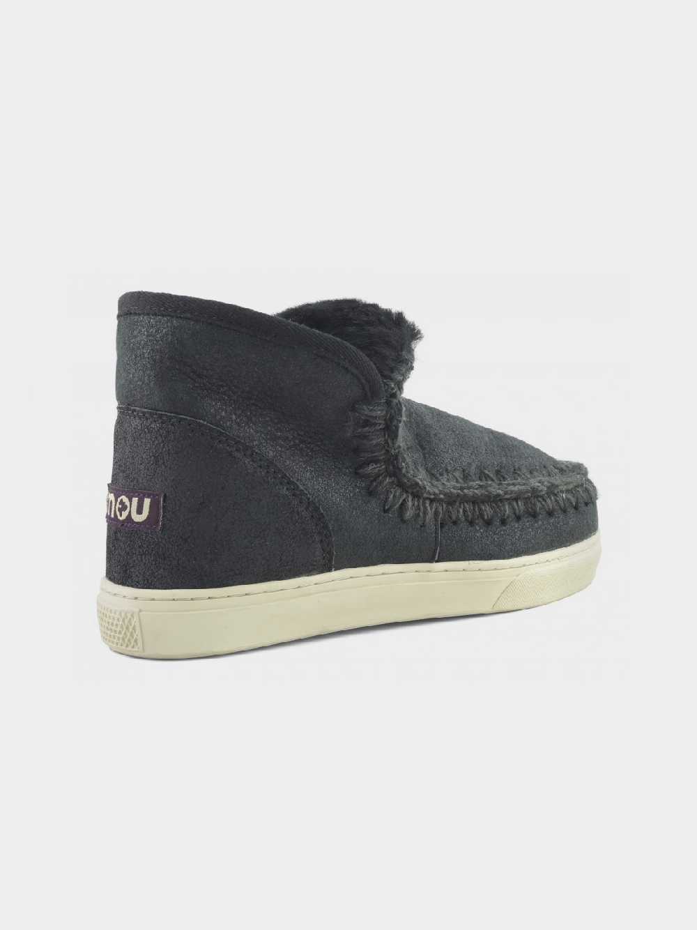 Mou Boots Eskimo Sneaker Cracked Black/Grey