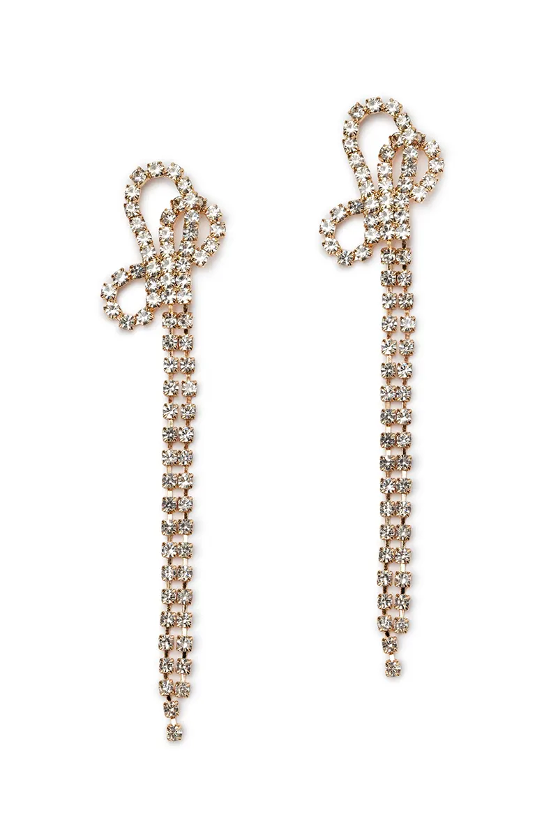 MYA ACCESSORIES | Crystal Knot Earrings