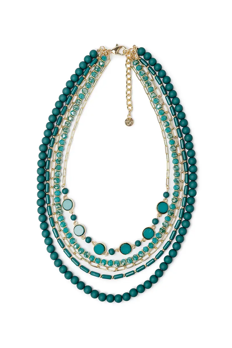 Mya Accessories | Resin Multiline Necklace