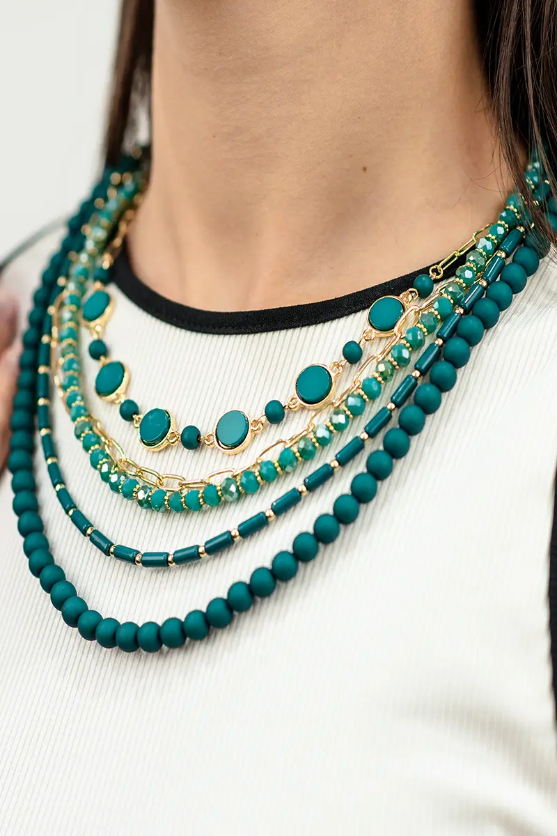 Mya Accessories | Resin Multiline Necklace