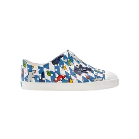 Native Toddler's Jefferson Tod Sugarlite Shoe White/Shark Grid Print