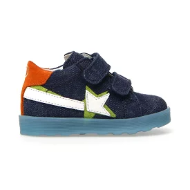 Naturino Hananai Denim/White Toddler Shoes (Sizes 22-26)