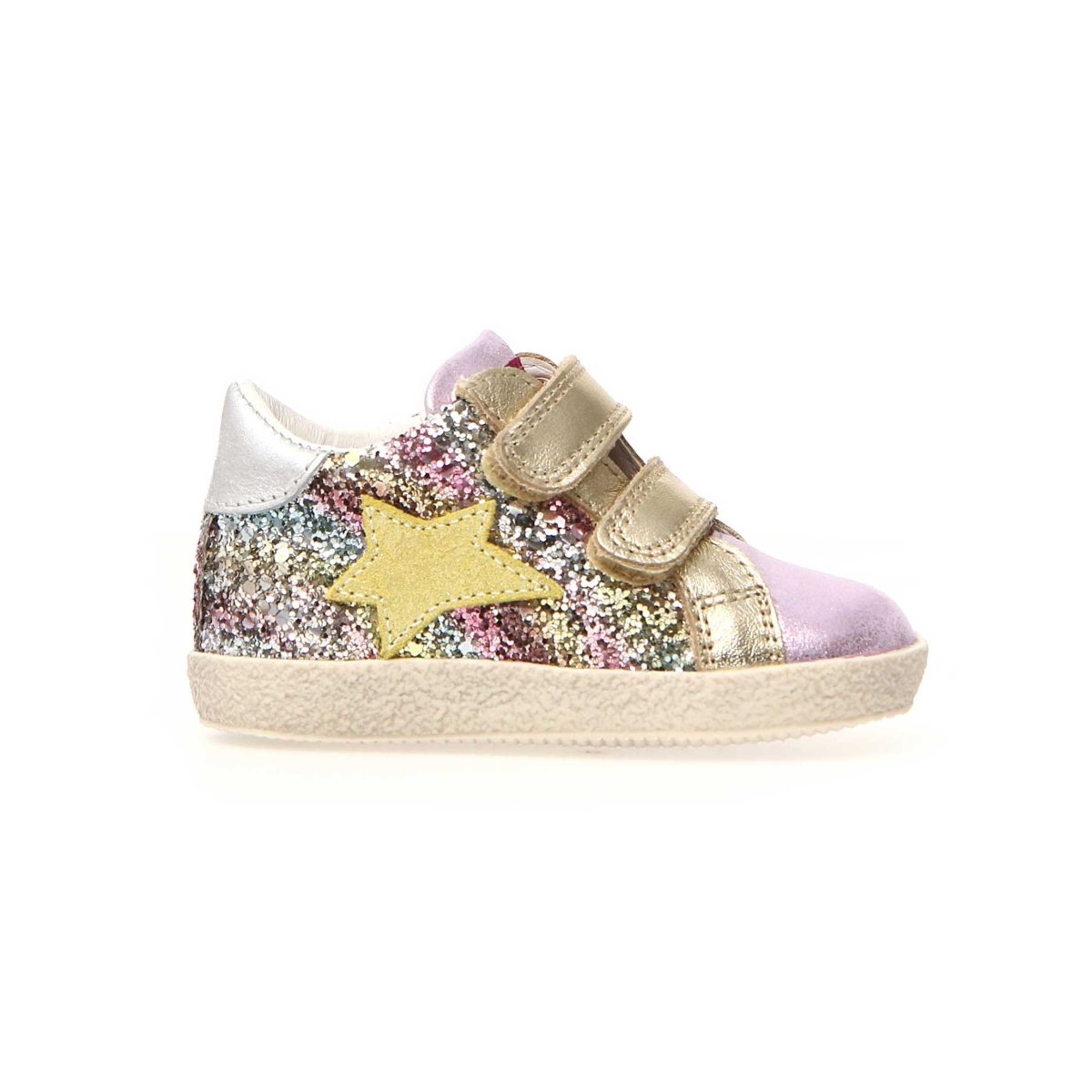 Naturino Toddler Alnoite High Multi Glitter Shoes (Sizes 21-26)