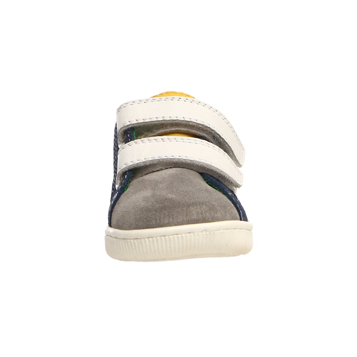 Naturino Toddler Falcotto Kiner White Grey Navy Velcro, Sizes 22-26