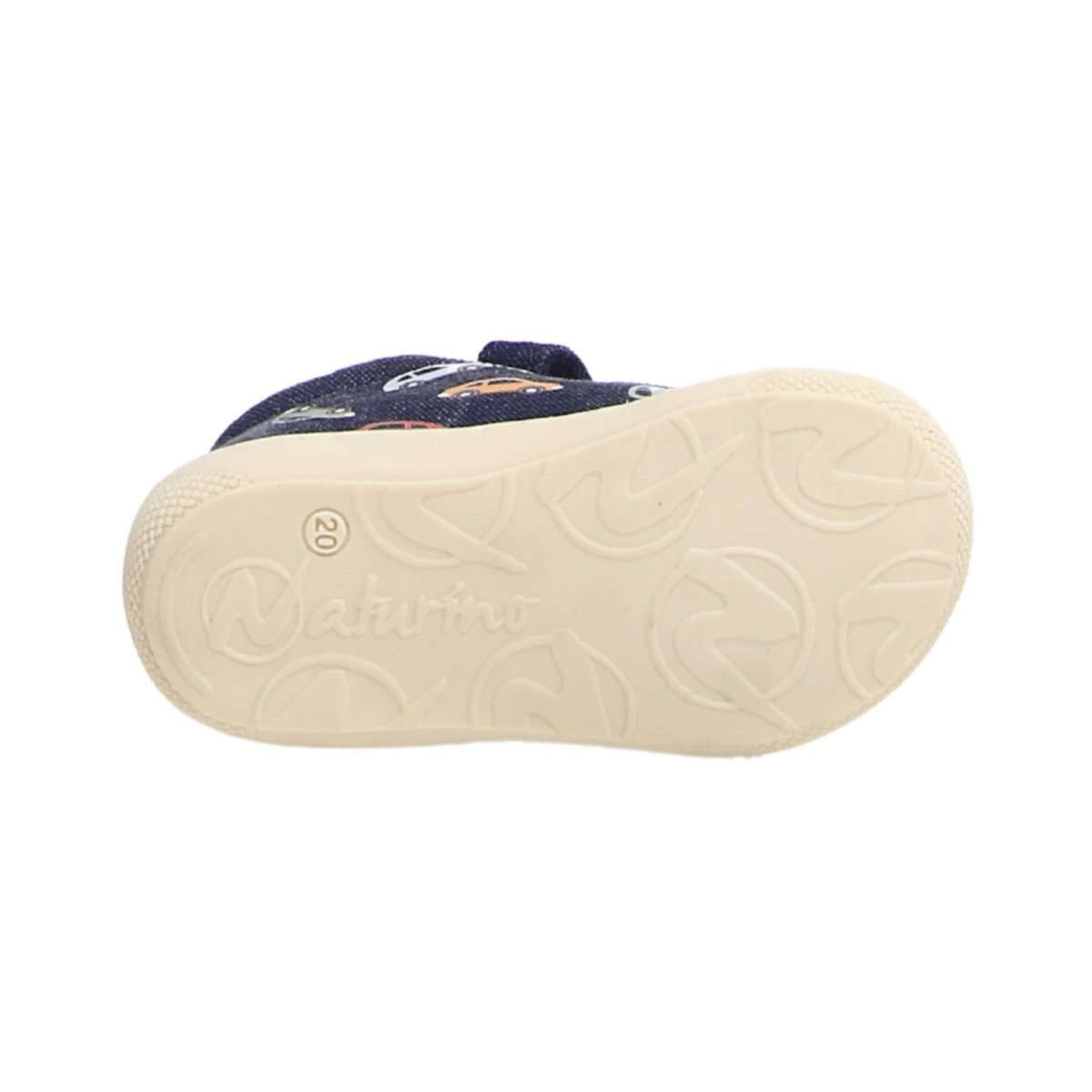 Naturino Toddler Shoes - Sizes 19-22 - Denim Canvas Cars/White Sole