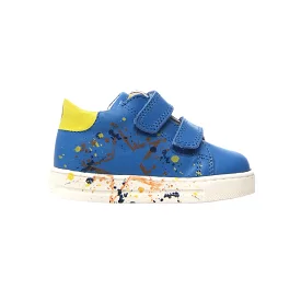 Naturino Toddler's Lacus Blue/Yellow Star Velcro Shoes (Sizes 22-26)