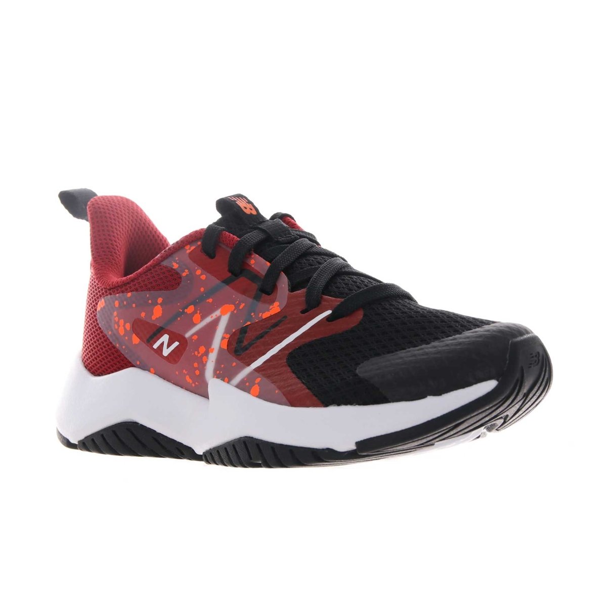 New Balance GS Rave Run v2 Black Red Orange