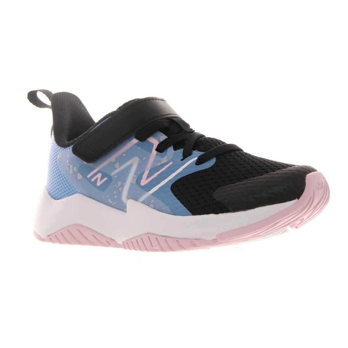 New Balance Preschool Rave Run v2 Bungee Lace with Hook-and-Loop Top Strap Black/Blue