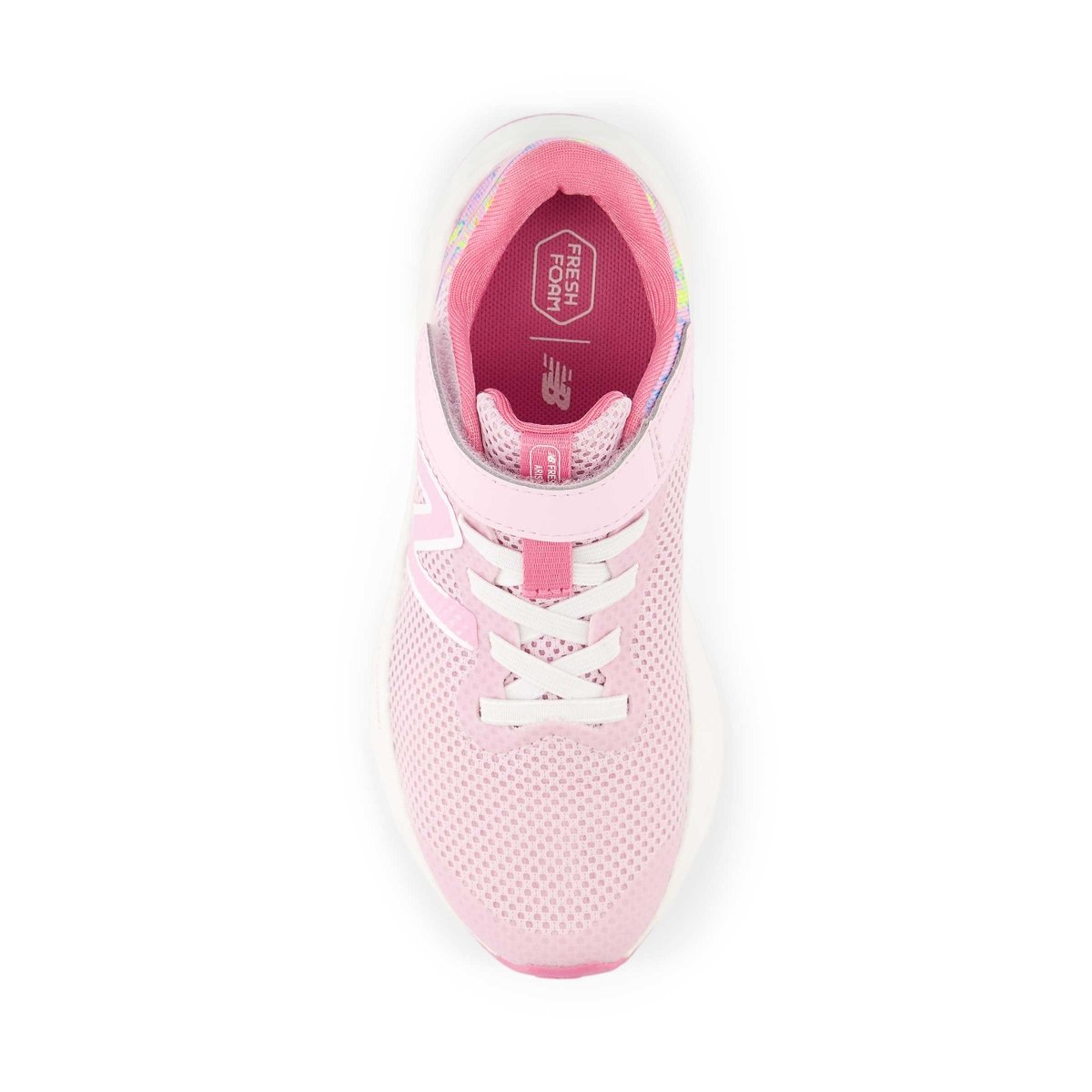 New Balance preschool shoes, Fresh Foam Arishi V4 in Raspberry/Pink.