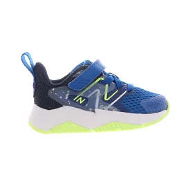 New Balance PS Rave Run v2 Bungee Lace with Hook-and-Loop Top Strap - Royal/Lime