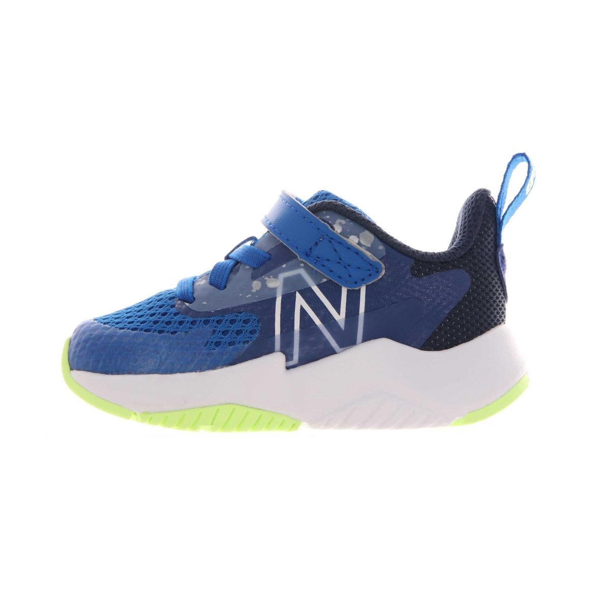 New Balance PS Rave Run v2 Bungee Lace with Hook-and-Loop Top Strap - Royal/Lime