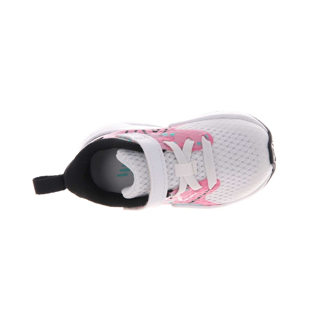 New Balance Rave Run v2 Toddler Shoes - White/Pink Velcro