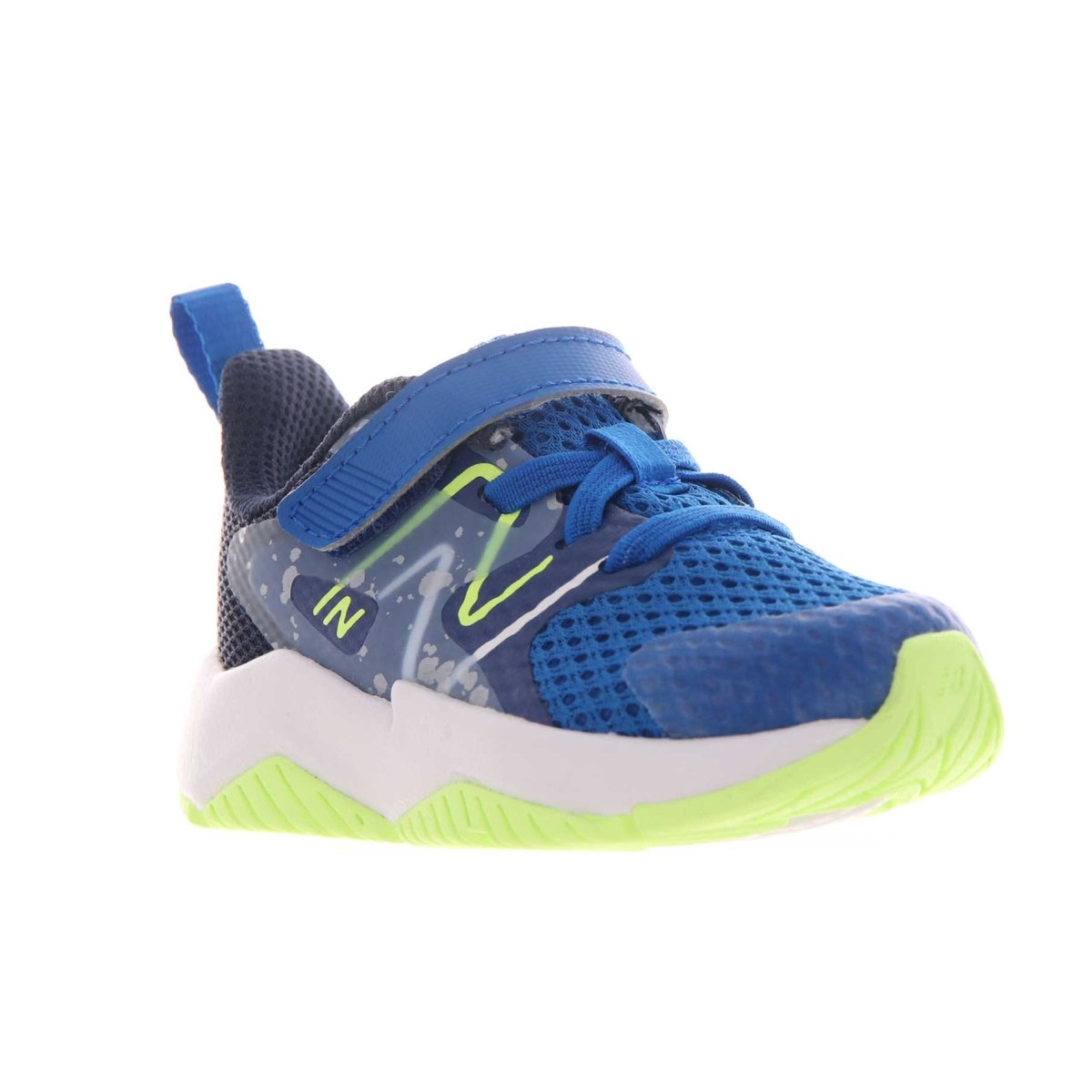 New Balance Rave Run V2 Toddler's Shoes: Royal, Lime, White Velcro