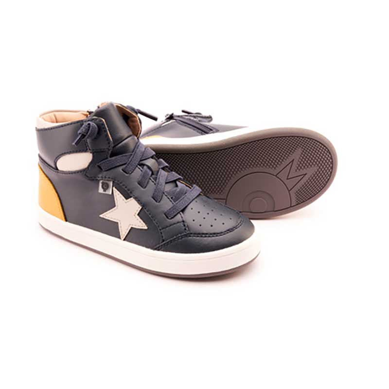 Old Soles Toddler Shoes, Star Tracker Navy/Grey Star