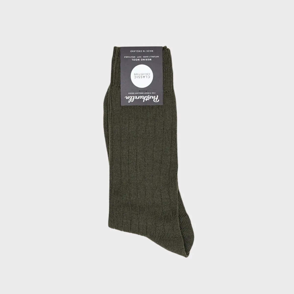 Packington Rib Men's Wool Socks.