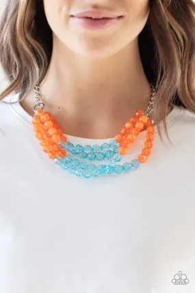 Paparazzi Accessories - Summer Ice - Orange Necklace: Shop Now!