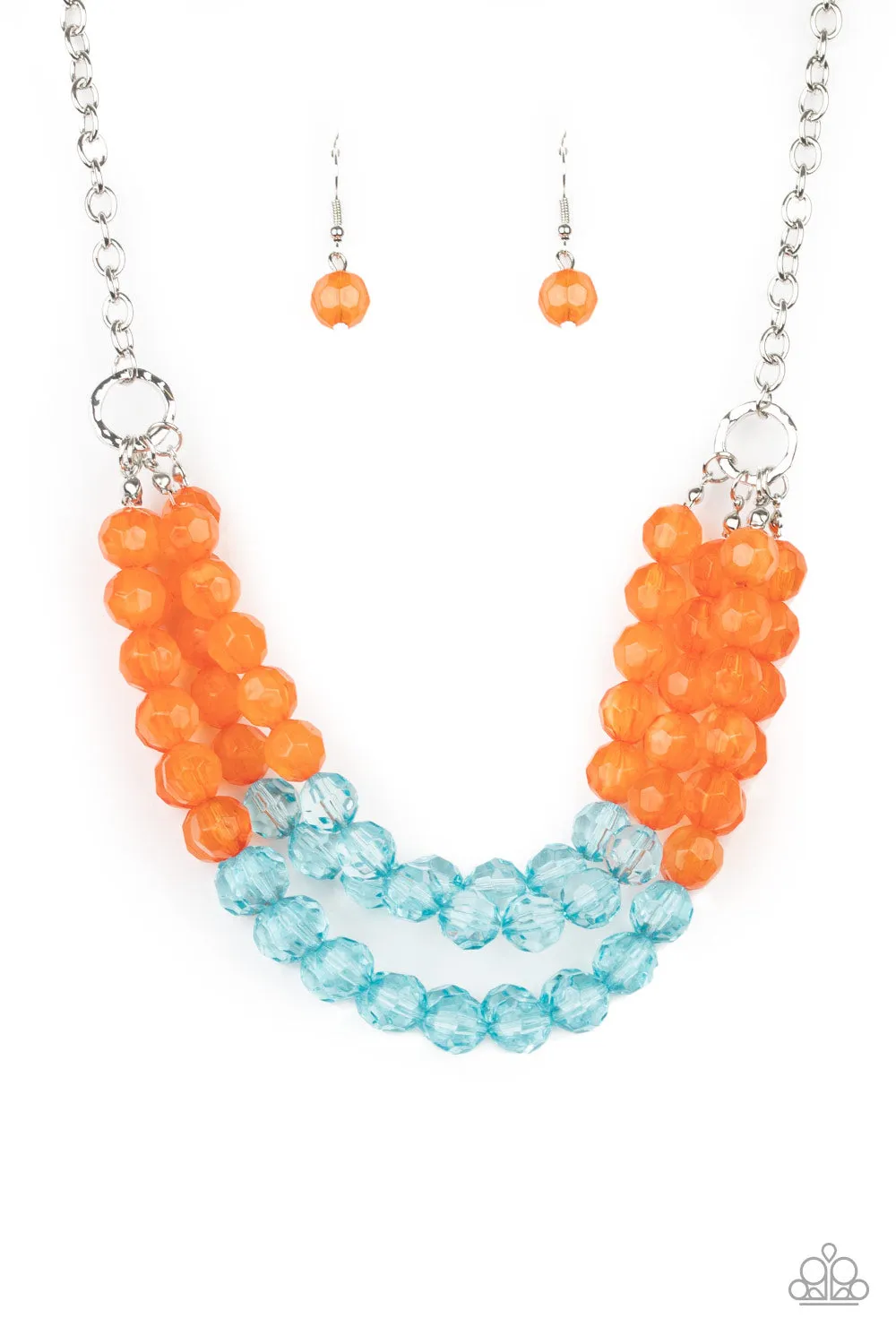 Paparazzi Accessories - Summer Ice - Orange Necklace: Shop Now!