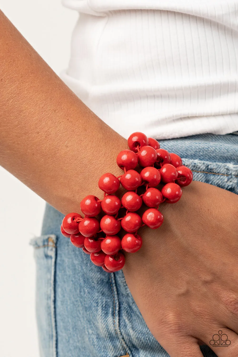 Paparazzi Accessories Tiki Tropicana Red Bracelet