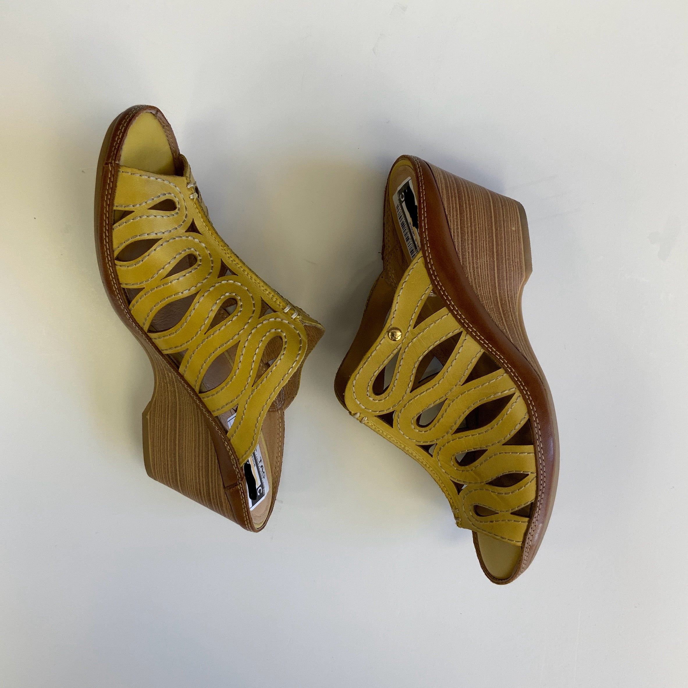 Pikolinos Sandals Heels Wedge Size 8.5