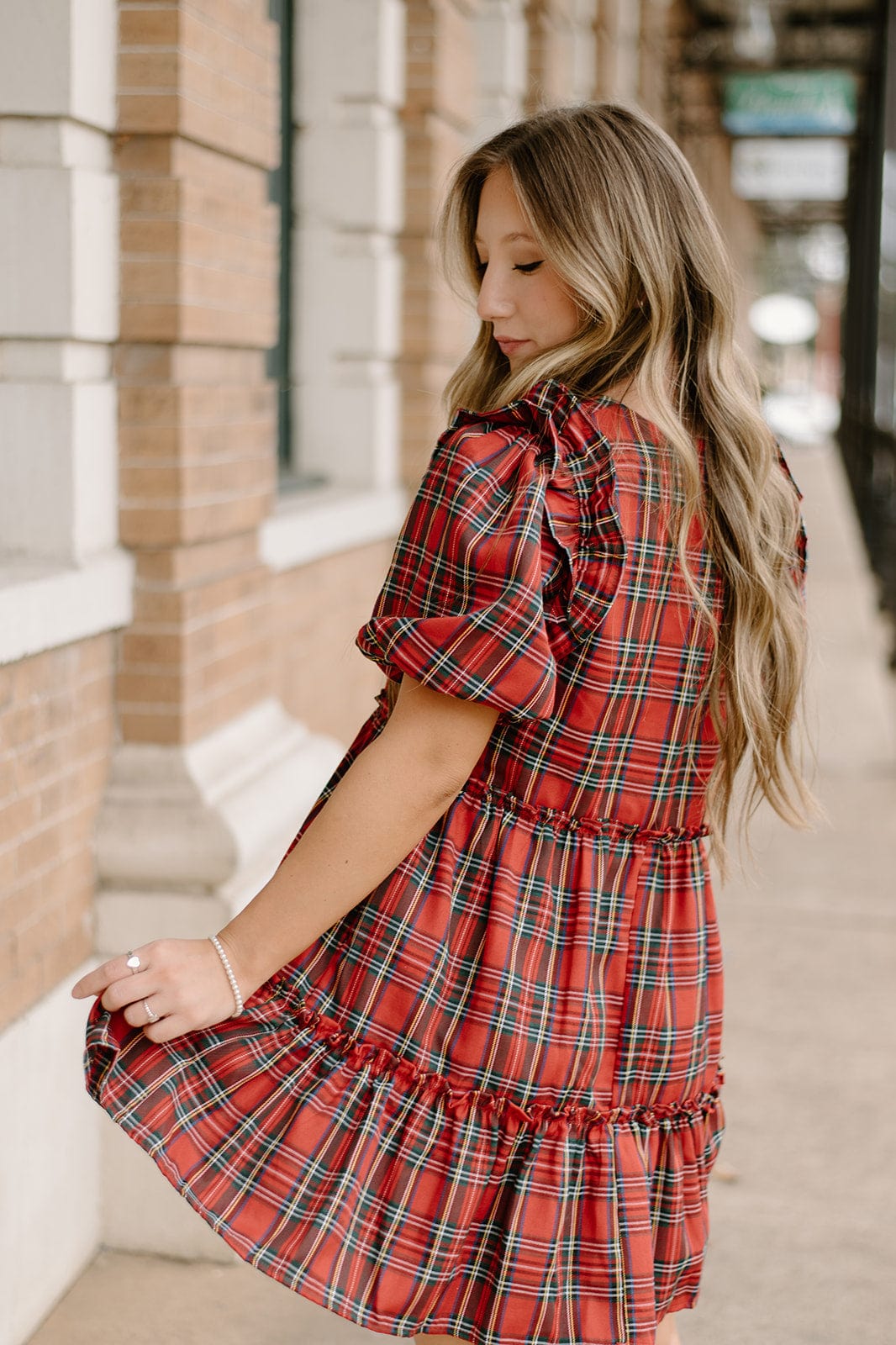 Red Plaid Babydoll Dress - Result: Tartan Babydoll Dress in Red Plaid