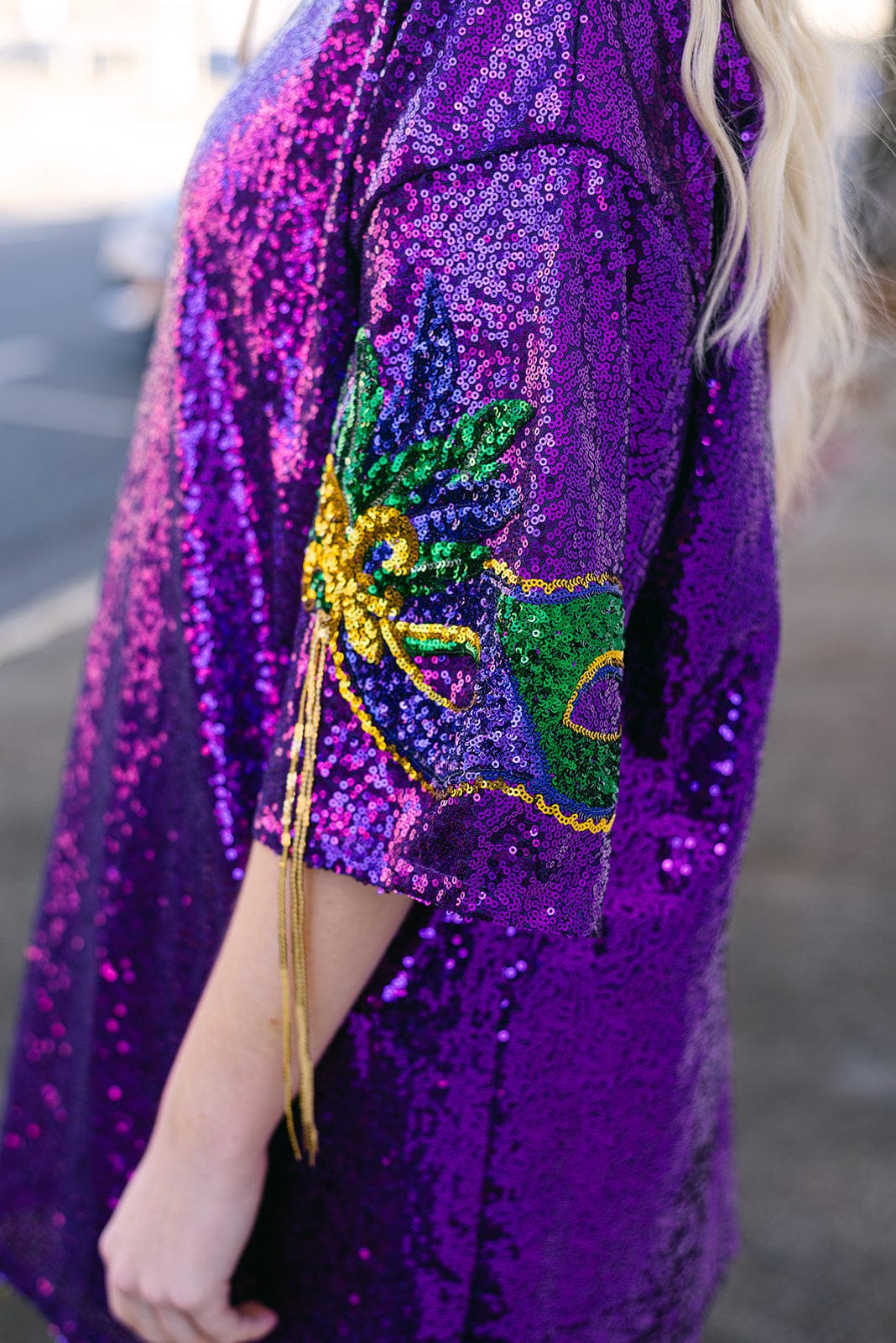 Results: Purple Sequin Dress for Mardi Gras Mask