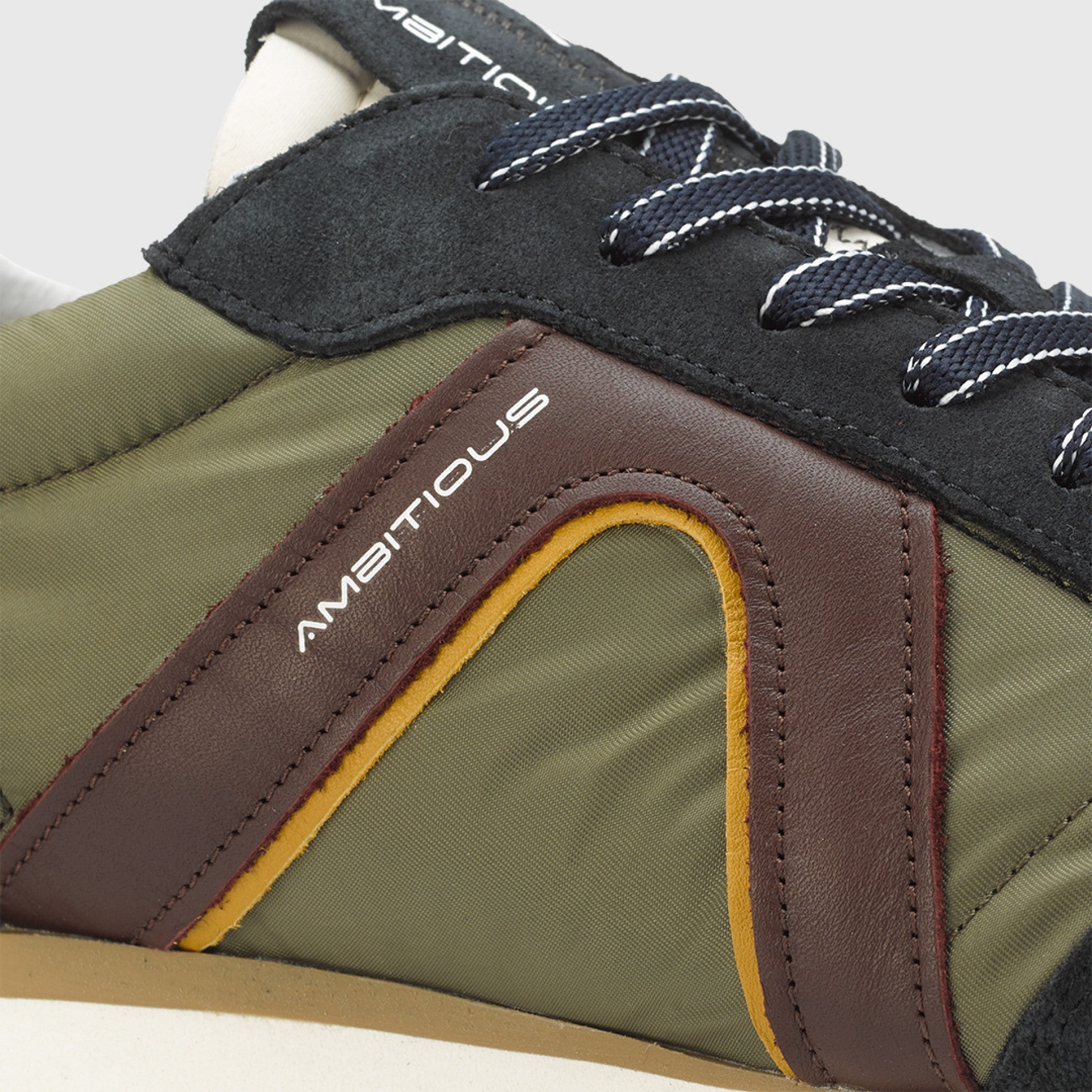 Rhome Retro Runner Mens Sneaker - Navy Khaki