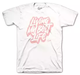 Rose Gold Air Max 90 Shirt - Living Life - White