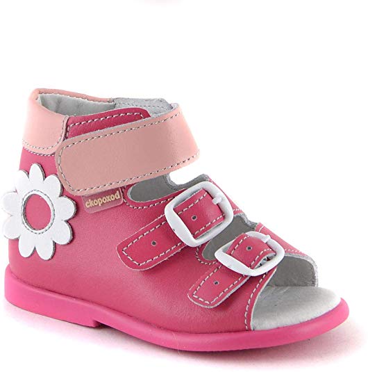 Sandals 15-104-9 - Genuine Leather, High Sole - Boys and Girls