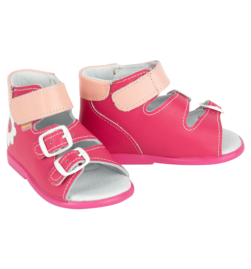 Sandals 15-104-9 - Genuine Leather, High Sole - Boys and Girls