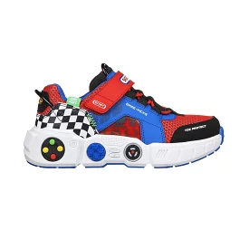 Sketchers PS Gametronix Game Kicks White Blue Red