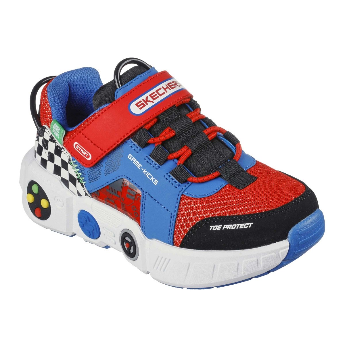 Sketchers PS Gametronix Game Kicks White Blue Red