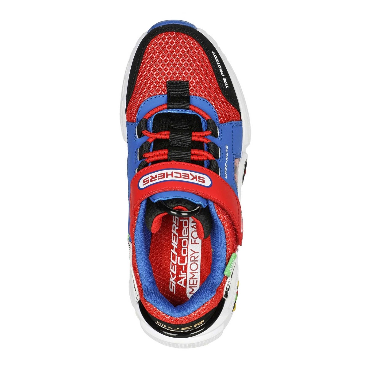 Sketchers PS Gametronix Game Kicks White Blue Red