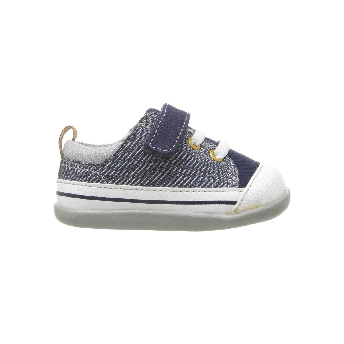 Stevie Blue Denim Shoes for Toddlers by See Kai Run