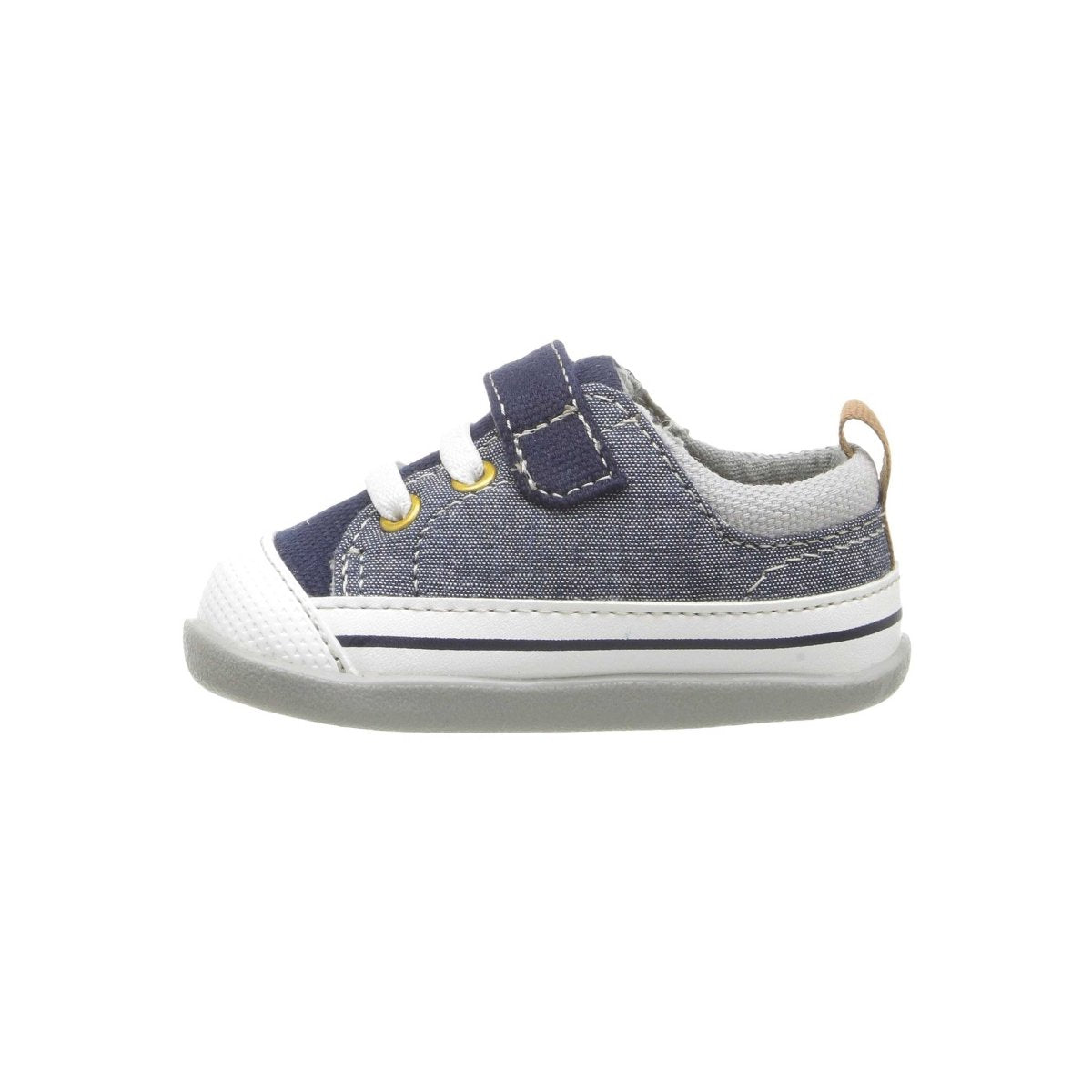 Stevie Blue Denim Shoes for Toddlers by See Kai Run