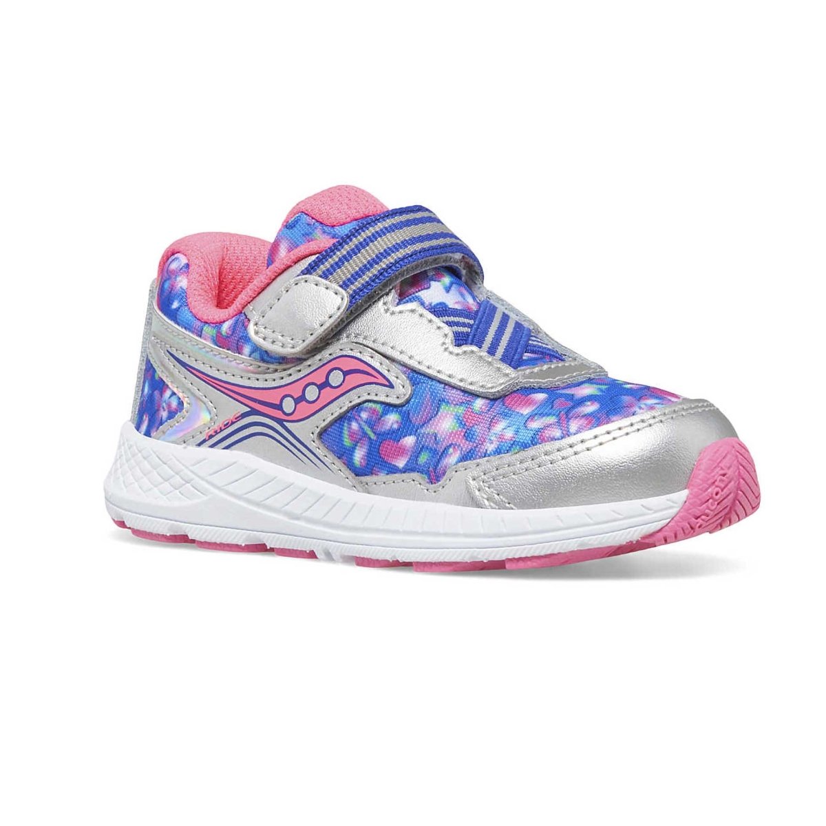 Sure, here's the result: Saucony Ride 10 Toddler Shoes - Silver/Pink