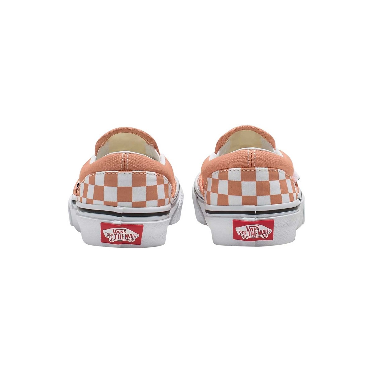 Vans PS Slip On Sun Baked/White Checkerboard for preschoolers.